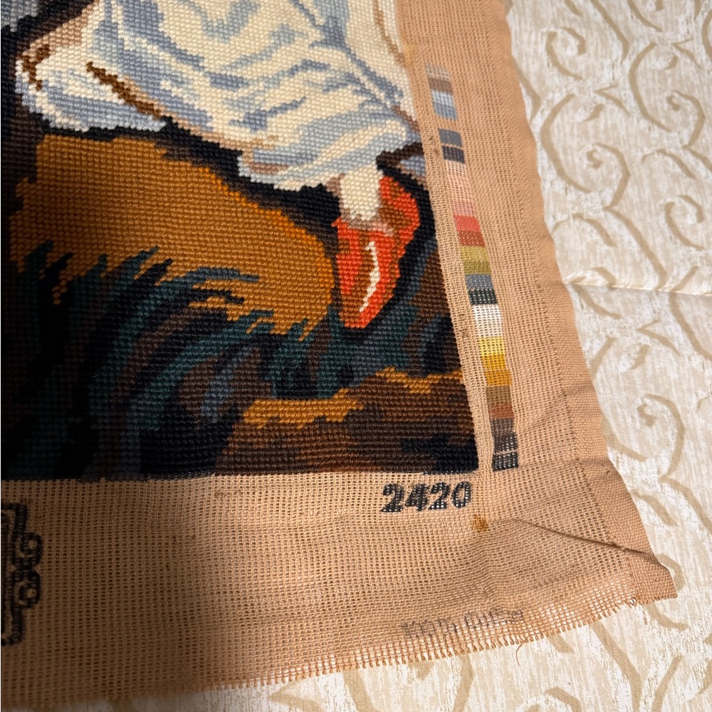 VTG Creations Margot de Paris Needlepoint * Les Enfants Bowden Made in France - Picture 5 of 7